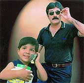 Sandeep with his son Sampark