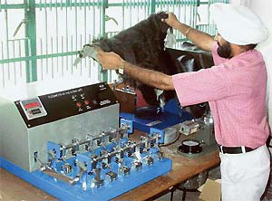 A student at work in the Dr B.R. Ambedkar National Institute of Technology, Jalandhar.
