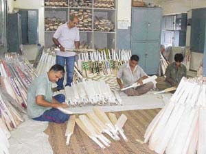 Cricket bat manufacturing units are in dire straits with 70 per cent of them closing down. 