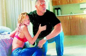 Ashley Scott and Chris Vaughn in Walking Tall 
