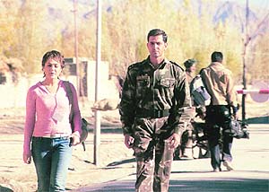 A still from Lakshya: love for the country is the aim
