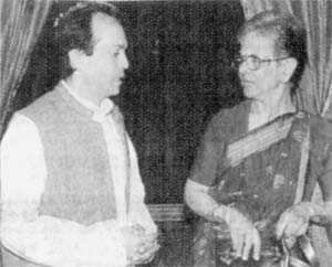 Shashi Deshpande with Vikram Seth at the recent Triennial Conference of the Association for Commonwealth Literature and Language Studies 