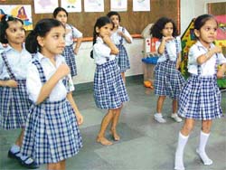 A dance training programme was held at Eklavya School on Wednesday 