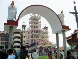 A view of the Christ King Church building, which was inaugurated at Sahnewal