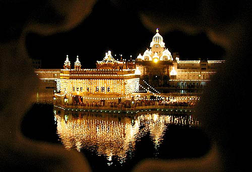 Sikh devotees pay obeisance at the Golden Temple