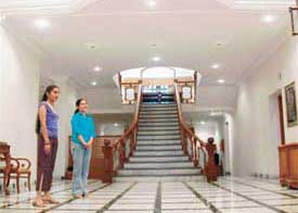 The Bollywood-type of entrance to the house