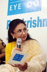Veteran actress Sharmila Tagore reiterates her pledge to donate her eyes at the launch of Ramkrishna Bajaj Eye Bank