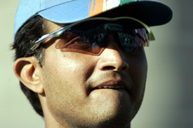 Sourav Ganguly leaves the field after Indias defeat to England in the first one-day match