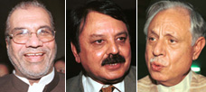 Mujeeb-ur-Rahman Shammi, Sajjad Naseer and Gohar Ayub Khan