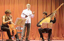 Musicians at a concert at the CSIO, Sector 30-C, Chandigarh, on Saturday.