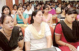 Participants at a seminar on legal awareness at GGDSD College, Chandigarh, on Saturday