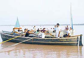 NCC naval wing cadets from Amritsar get lessons on watermanship during a camp in Chandigarh