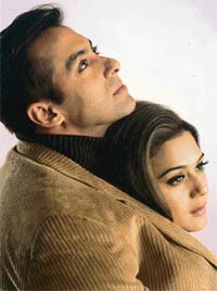 Salman Khan and Preity Zinta in Dil Ne Jise Apna Kahaa