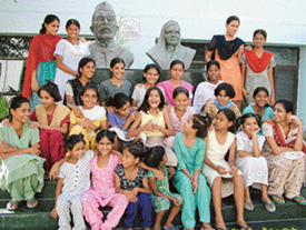 Laughter in their eyes: Children of the Naari Niketan Shishu Grah share a light moment
