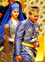 Sarah Pengiran Salleh follows her husband, Brunei's Crown Prince