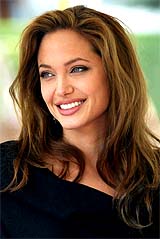 US actress Angelina Jolie arrives at the Venice film festival on Friday
