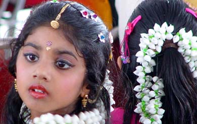 Malayali children during the Onam celebration organised by the Panchkula Malayali Association