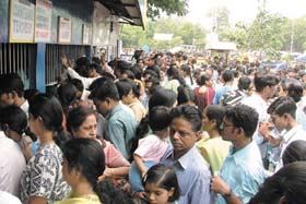 It was utter chaos at Appu Ghar, the venue of Teachers Week celebrations in the Capital
