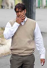 Bollywood actor Ajay Devgan shoots for Harry Baweja's film Pyaar