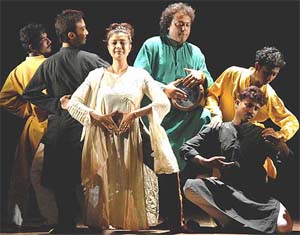 Film actress and dancer Debasree Roy and tabla maestro Tanmoy Bose