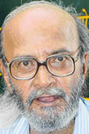 Jaipur-based theatre director S. Vasudev was in the city to attend National Drama festival at Tagore Theatre. 