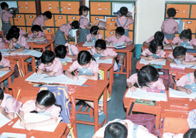 The Birla Vidya Niketan at Pushp Vihar has set an example by ushering in a bag-free environment