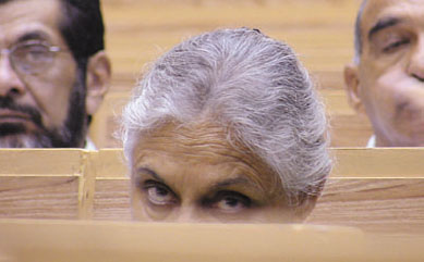 For your eyes only: Chief Minister Sheila Dikshit at the conference of Chief Justices of High Courts in the Capital