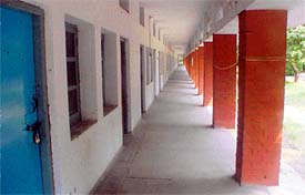 Corridors of Guru Nanak Dev Engineering College were deserted as students left the college for homes