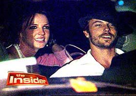 Britney Spears with husband Kevin Federline as the couple drive away from a private home in Studio City, California