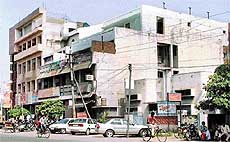 A hospital in Model Town, Ludhiana, violating building bylaws. 