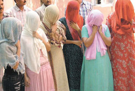 Some of the call girls who were arrested by the Crime Branch in the Capital on Friday