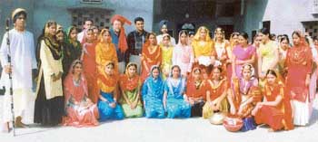 Students of Mahant Lachman Dass High School with Mr Charlie Naylor, Vice-Principal, Tavistock School