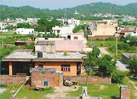 Residential constructions have come up outside the lal dora in Naya Gaon village 