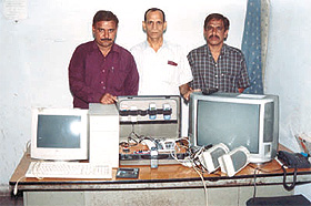Gadgets seized from satta operators in Bihari Colony, East Delhi