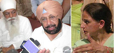 The Punjab Chief Minister, Capt Amarinder Singh, talking to mediapersons after a meeting with party workers in connection with Kapurthala byelection on Tuesday. Also 