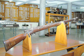 An antique rifle