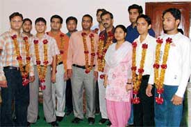 The newly elected office-bearers of the ABVP 