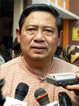 Indonesian presidential front runner Susilo Bambang Yudhoyono