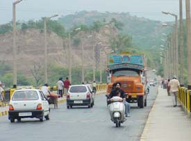 The old Ghaggar bridge at Panchkula has opened for traffic after repairs and overhauling