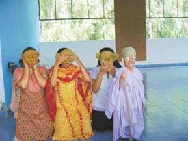 A skit performed by children of Dikshant International School, Zirakpur
