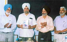 "Mohinder Singh Grewal: A farmer with a mission", a book authored by Dr Jagtar Singh Dhiman, being released at a function held at Punjab Agricultural University