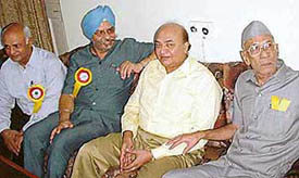 DGP A.A. Siddiqui during a function to mark Swami Vivekananda’s Chicago address at Government College, Ludhiana, on Wednesday.