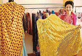 City-based fashion designer Gunjan Virk showing her collection