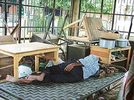 Chhatter Singh Park in the Model Town area of Ludhiana is home for this hapless person. 