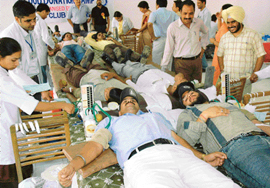 Students of the Tribune Model School, Sector-29, participate in Pulse Polio Awareness rally in Chandigarh 