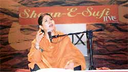 Zila Khan at a recital
