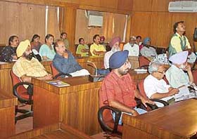 A section of the audience at the Halwarvi Memorial Lecture at Panjab University, Chandigarh