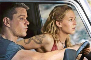Matt Damon and Franka Potenta in The Bourne Supremacy