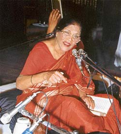 Vocalist Shobha Gurtu performed in Chandigarh