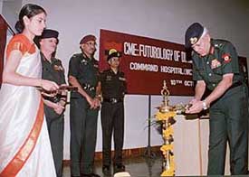 The Chief of Staff, Western Command, Lieut-Gen P.K. Grover, inaugurates a continuing medical education programme on futurology of diagnostics and therapeutics at the Command Hospital